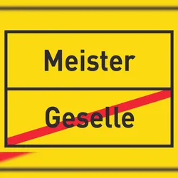 HB-Druck Meister Geselle Schild Ortsschild A1 (594x841mm)