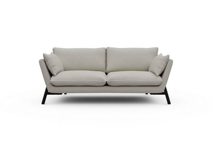 moebelfaktor Sofa Emil 2-Sitzer, schräg gestellte Armlehnen, hoher Rücken