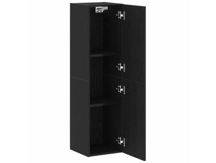 KGFHERENB Wand-TV-Schrank Schwarz Eichen-Optik 30,5x30x110 cm Kompaktes Hängeboard für Wohnzimmer und Schlafzimmer, bietet geschlossene Fächer und freie Bodenfläche.