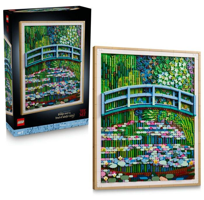 LEGO Art Claude Monet: Der Seerosen-Teich, Grün-Harmonie, Set für Erwachsene, Wandbild, Metropolitan Museum of Art