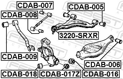 Febest Lagerung, Lenker Cdab-005 Vorne Für Gm