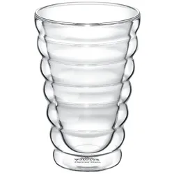 Wilmax England Wilmax Doppelwandiger Thermoglas Becher 400 ml Transparent, 1er Set