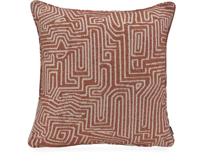 Dekokissen H.O.C.K. H.O.C.K. Luan , braun (tuscan rost, gemustert), B:50cm H:10cm L:50cm, Polyester, Dekokissen_Sitzkissen_Kissenhüllen, Dekokissen