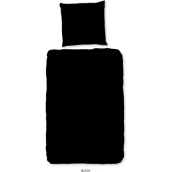 Good Morning, Bettwäsche, UniBlack (Bettwäsche Set, 135 x 200 cm)