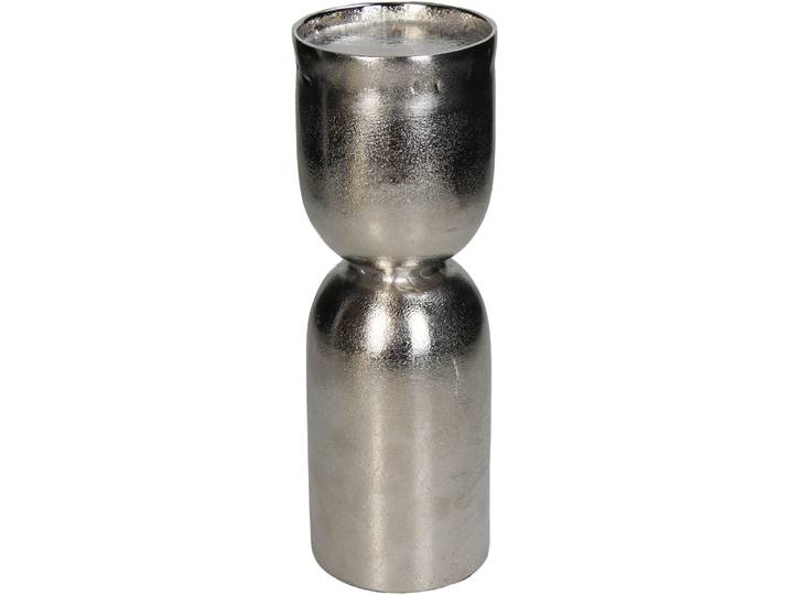 Kerzenständer Franziska - Farbe: silber - Material: Glas/Holz - 167