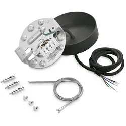 Ideal Lux Befestigungsset für LED Deckenleuchte FLY + FLY SLIM, schwarz IDEA-307244