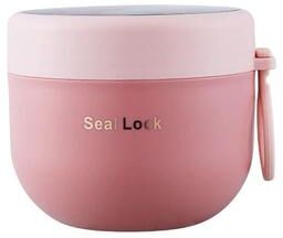 Uplift Essentials Insulated Overnight Oat Container pink