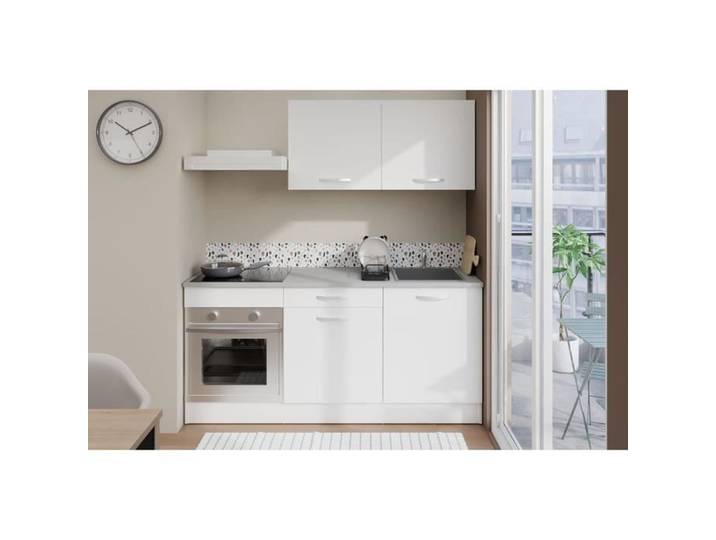 Cuisine complète - 180 cm - blanc mat