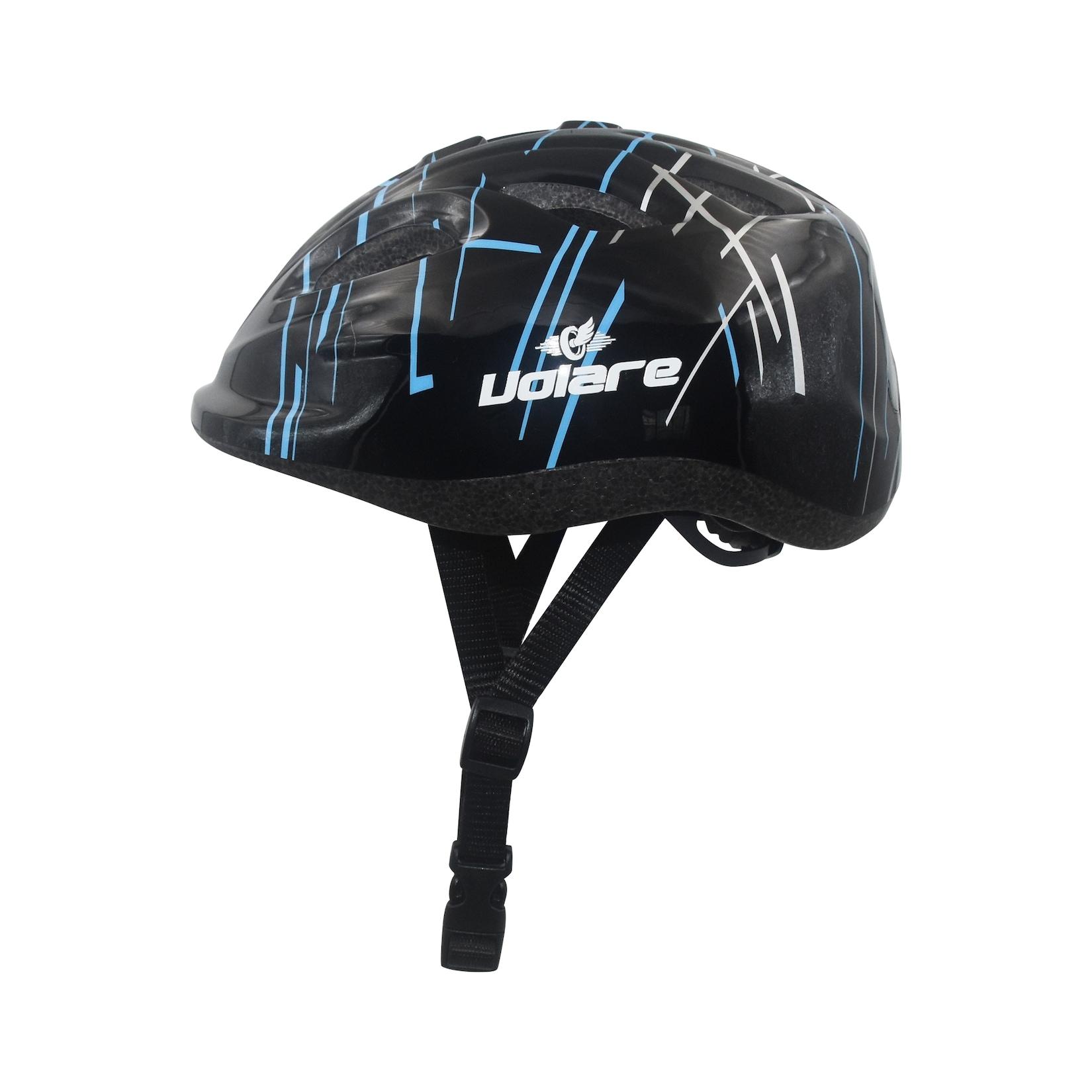 Volare Fahrradhelm für Kinder in Schwarz 47-51 cm Kinderhelm