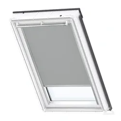 VELUX Verdunkelungs-Rollo Duo DFD CK02 0705SWL Grau/Weiß, weiß