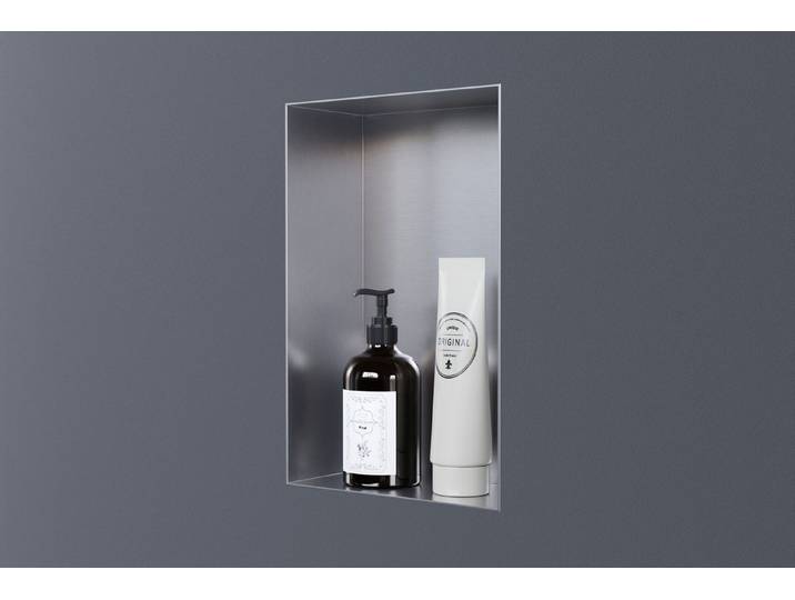 Bernstein Ablageelement NT203010X randlos, Randlose Wandeinbaunische, senkrecht und waagerecht montierbar