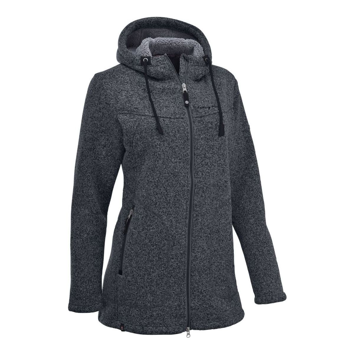 MAUL Sport Wilde Kaiserin - Strickfleece Mantel m. Kap. black (02) 40 5813700202-02-40