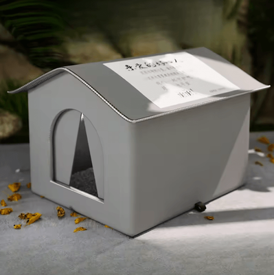 Inspire Curations Waterproof Outdoor Cat & Small Dog Winter House Bed basic Grey 33x33x33cm