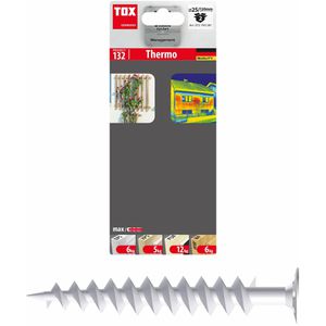 Tox Dübel 072700281, Thermo 120, 18 x 120mm, Dämmstoffdübel, 2 Stück
