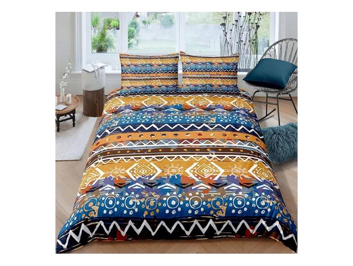 LuxusKollektion Jugendbettwäsche Bettwäsche Boho Chic 200x200cm 3tlg Mikrofaser