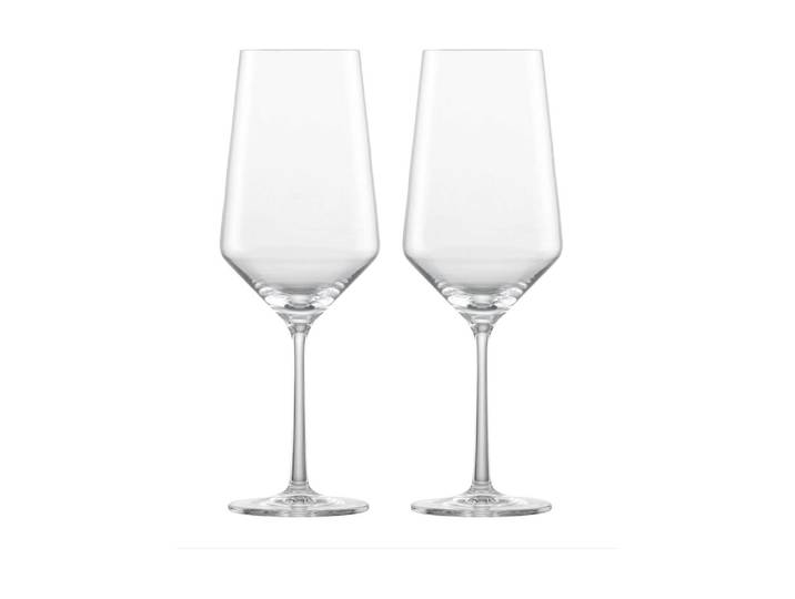 Rotweinglas SCHOTT-ZWIESEL Bordeaux Pure 680 ml, 2 Stück , transparent, H:26,7cm, Glas, Trinkgefässe, Rotweinglas