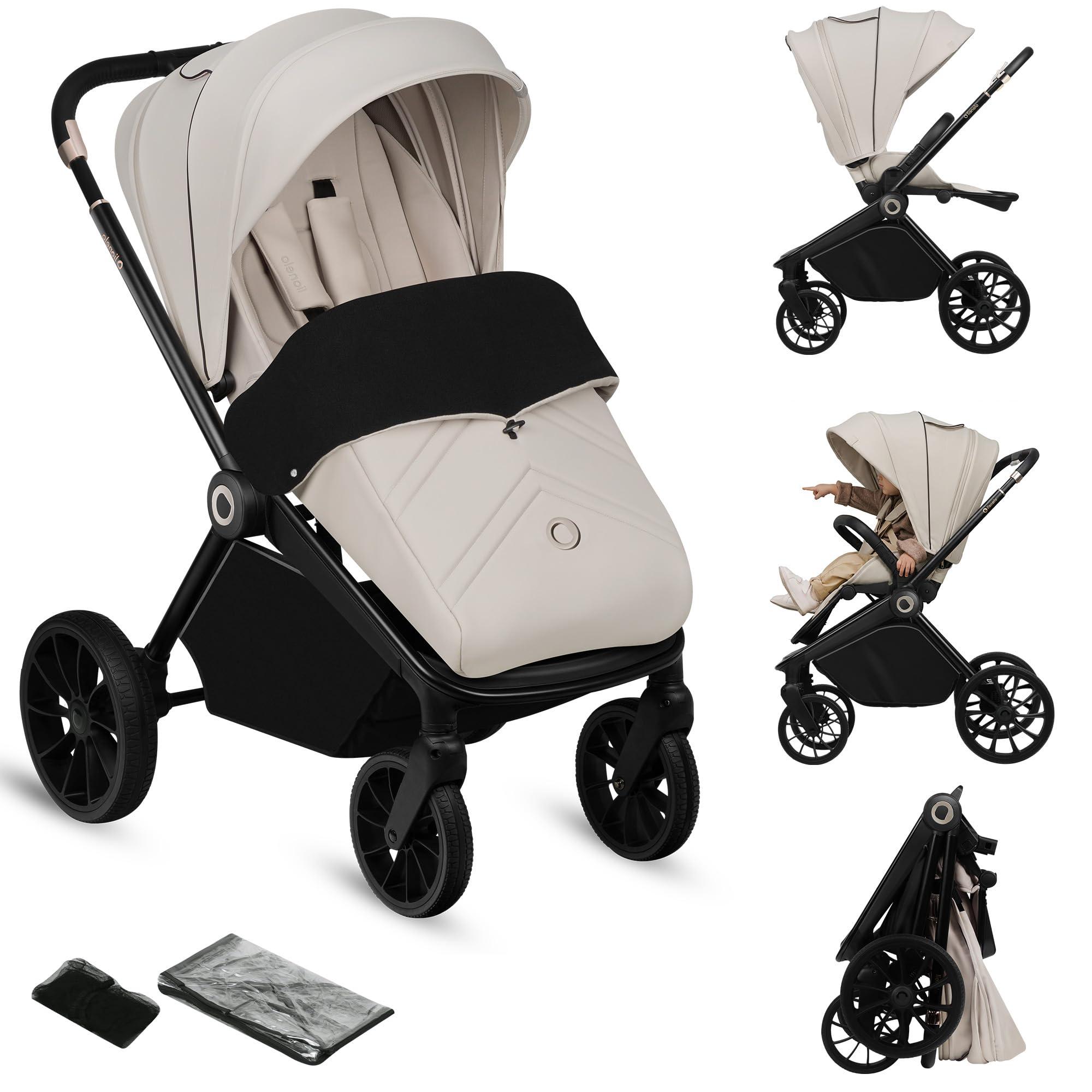 Kinderwagen - Buggy mit verstellbarer Rückenlehne und Fußstütze - Für Kinder bis 22 kg - Geeignet für Kinder von 6 bis 48 Monaten