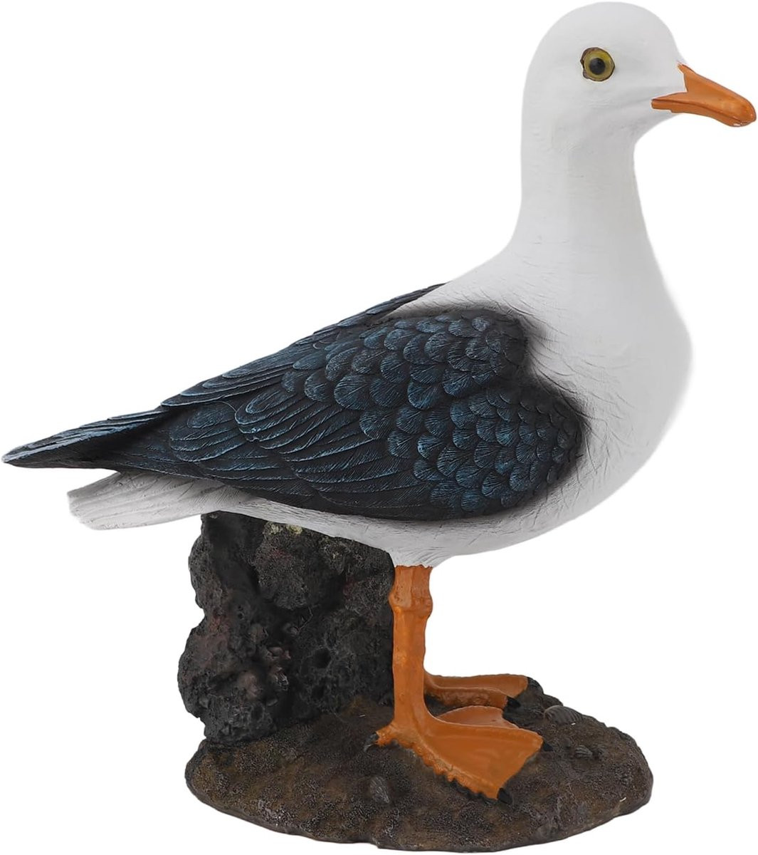 Zeemeeuw Beeldje Wit - Decoratieve Zeevogel voor op Tafel