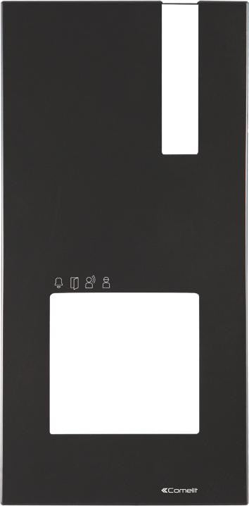 Comelit 4793MB Quadra Frontpaneel en 4893M Deuropener, Zwart