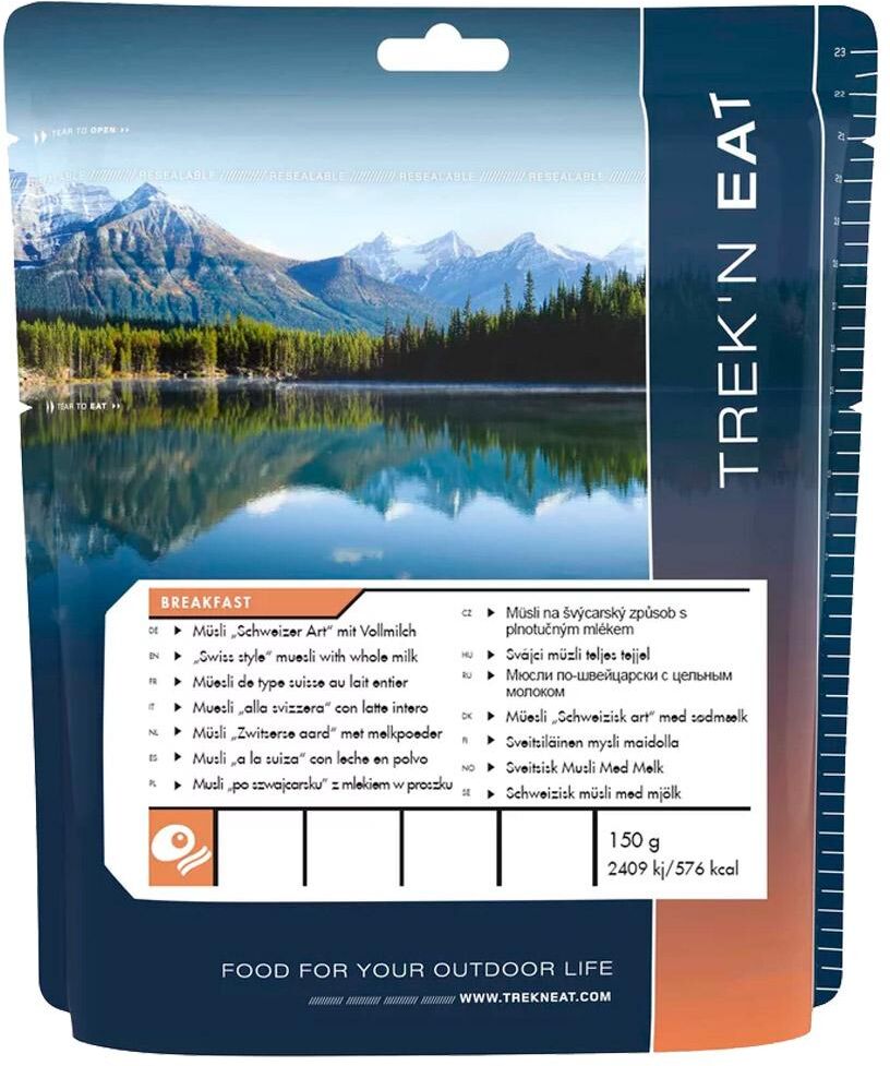 Trek'n Eat  - Muesli Suisse Au Lait Entier 150 g. - Repas Lyophilisé