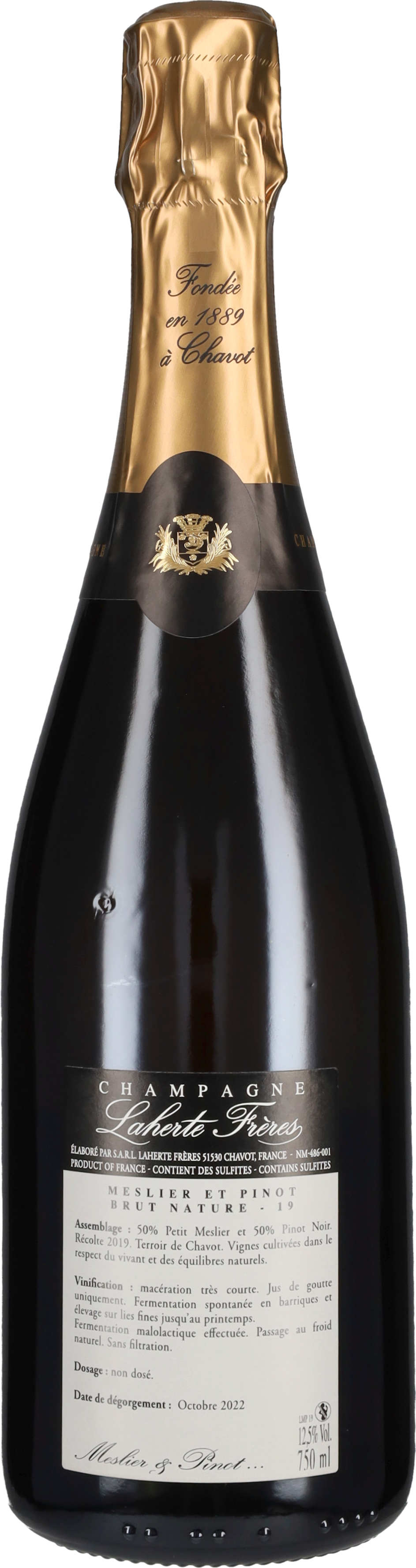 Champagne Brut Nature 'Meslier & Pinot' Laherte Freres