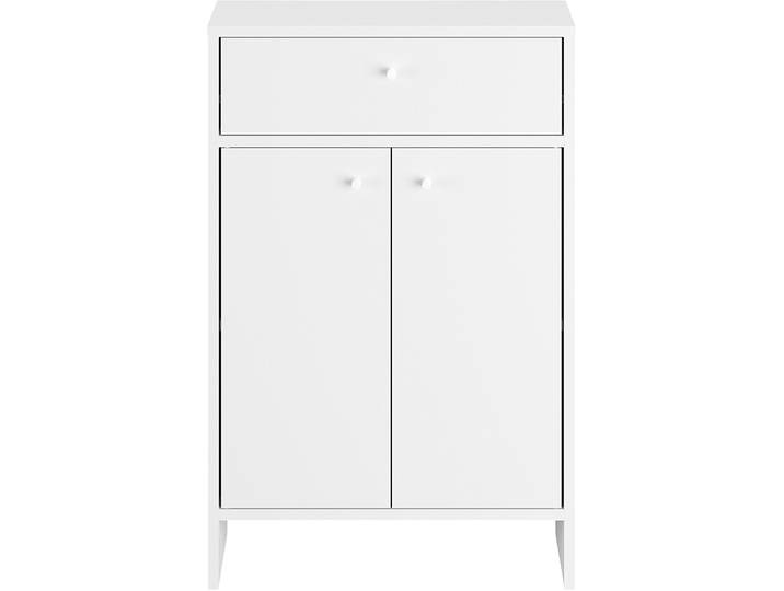 Beistellmöbel Maksin Weiss Holzwerkstoff 53.6 cm 27.7 cm 80.4 cm - Farbe: Weiß - Schrank