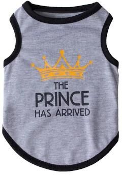 Inspired Finds PrincessPaws Summer Cotton Cat Vest For Sphynx, Garfield & Small Pets gray Prince m