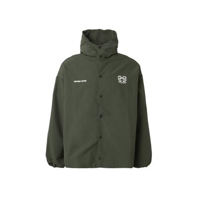Outdoorjacke ANOTHER COTTON LAB "Another Cotton Lab Another Adventure Jacket", Herren, Gr. M, grün (bottle grün), 100% Baumwolle, mehrfarbig, relaxed fit, ohne Ausschnitt, Jacken Outdoorjacke