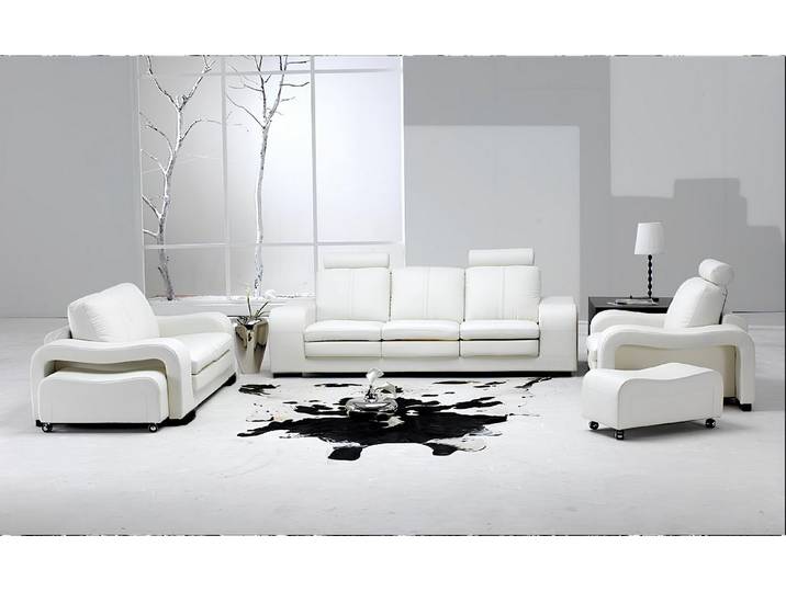 JVmoebel Polstergarnitur Ledersofa mit USB-Anschlüssen im modernen Design, (Sofagarnitur 3+2+1 Sitzer A1112), Made in Europa