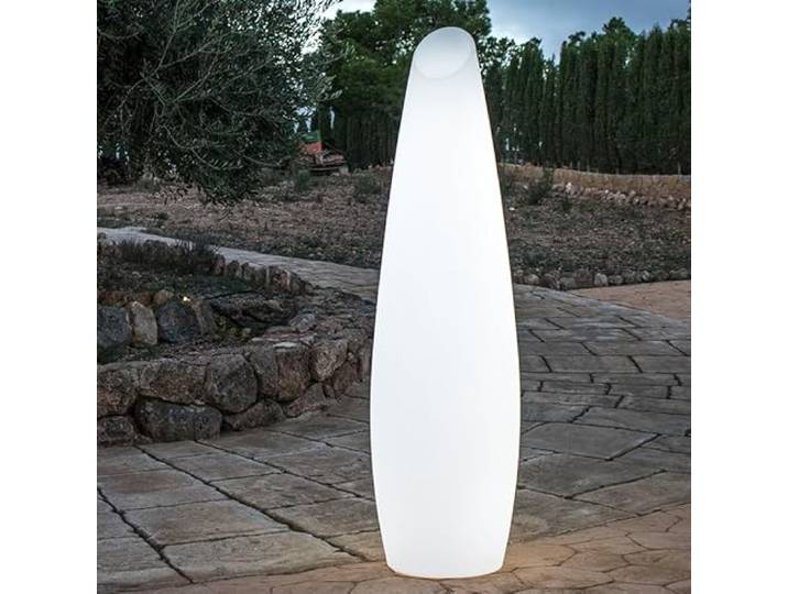 FREDO-Lampadaire d'extérieur LED avec câble H170cm Blanc New Garden