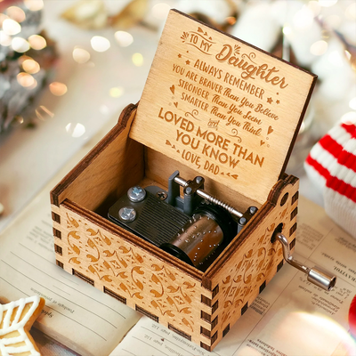 Handcrafted Custom Wooden Music Box Can't Help Falling In Love