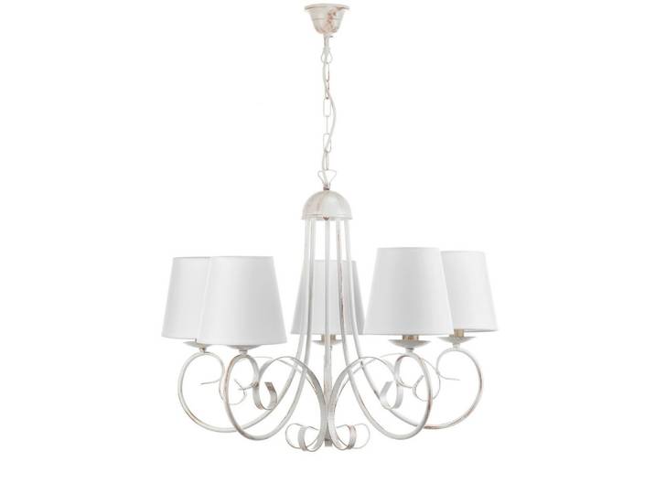 Kronleuchter Pompei Weiß max. 6 Watt