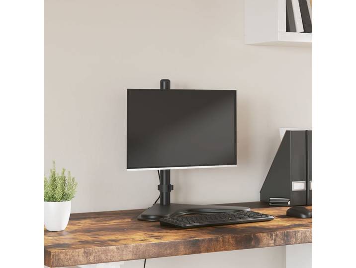 vidaXL Monitorhalterung Schwarz Stahl VESA 75/100 mm