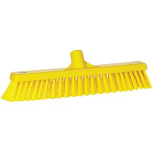 Vikan Besen Schiebebesen, 31746, gelb, mit Gewinde & Kunststoff-Borsten, Breite 41 cm