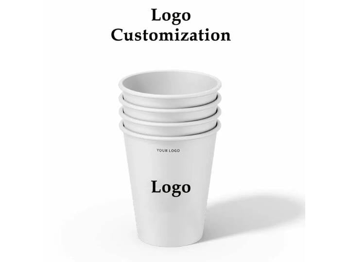 1000 pièces de gobelets à espresso personnalisés de 2,5 oz/50 ml et 3 oz/60 ml, gobelets jetables pour dégustation, gobelets en papier de 9 oz/250 ml avec logo pour les événements