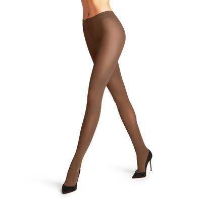 Feinstrumpfhose FALKE "Pure Matt", Damen, Gr. M, braun (caramel), Obermaterial: 92% Polyamid, 8% Elasthan, unifarben, elastisch, Strumpfhosen Feinstrumpfhose, semi-blickdicht & matt, fein, weich