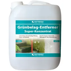 Steinreiniger Hotrega Grünbelagentferner 5 L Reinigung & Pflege von Stein- & Holzflächen im Außenbereich