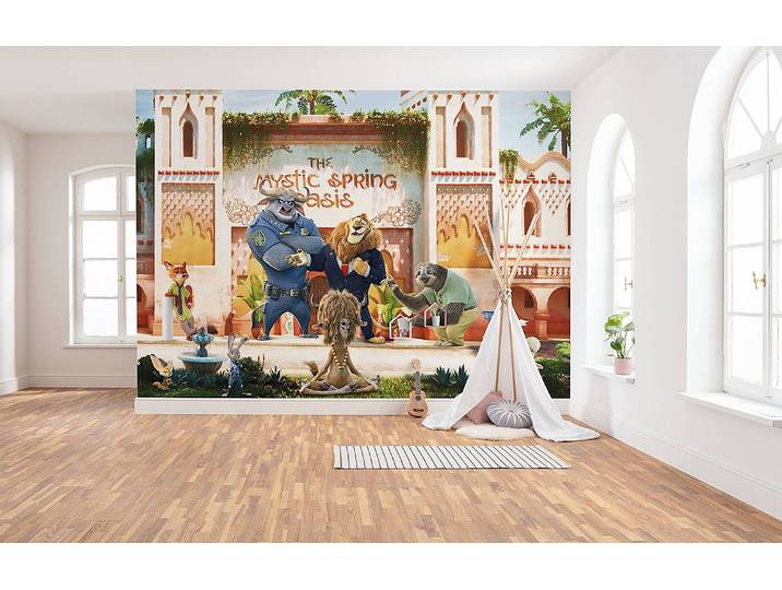 Papier peint intissé Zootopie 350 x 250 x 0cm Multicolore