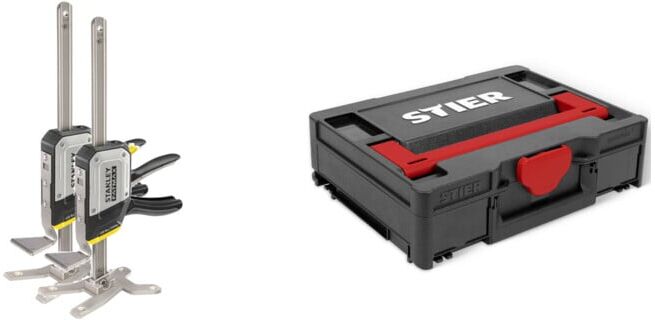 Set Stanley Einhand-Montagewerkzeug Tradelift Set + STIER Systainer³ I Black Edition
