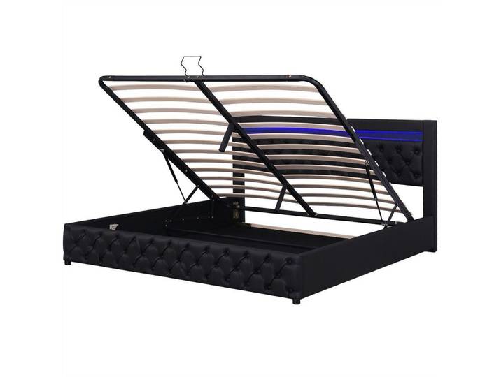 Sweiko Polsterbett Funktionsbett mit Lattenrost und Stauraum, (Stauraumbett mit LED-Beleuchtung, mit Funktion von Aufbewahrung)