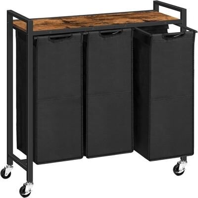 No "Laundry Sorter 3 Section Laundry Hamper with Wheels - 33.1""L x 11.8""W x 30.3""H"