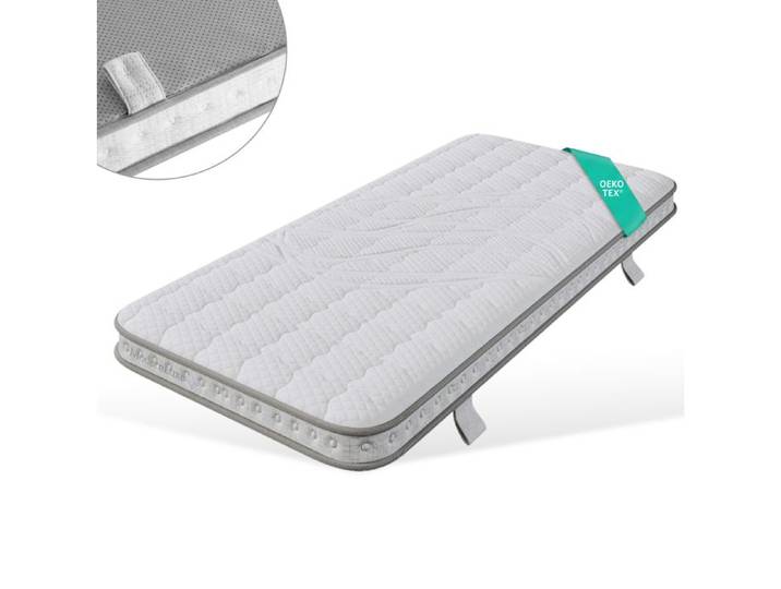 Matelas hybride 90x200x10 cm 1 place 7 zones H3 à ressorts ensachés et mousse froide respirant Grjofek