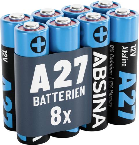 Absina Spezial-Batterie 27A Alkali-Mangan 12V 28 8St.
