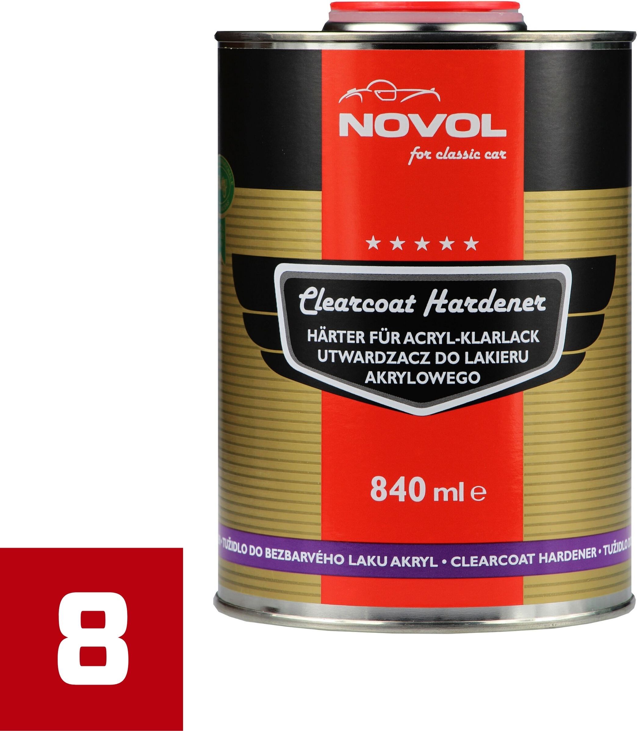 Novol Clearcoat Hardener, 0,8 l
