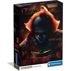 Clementoni - IT Puzzle 1000 Teile – Horror‐Motiv aus dem Kultfilm – Hochwertiges Erwachsenenpuzzle