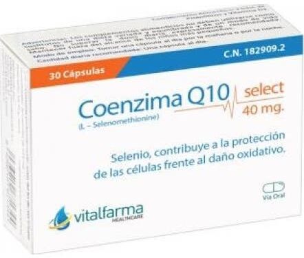 Vitalfarma Coenzima Q10 Select 40 Mg 30 Capsulas