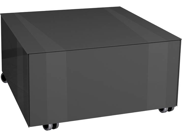 Couchtisch MÄUSBACHER Nova , grau (anthrazit), B:75cm H:42cm T:75cm, Tische, Couchtisch, Couchtisch auf Rollen BHT 75/42/75 cm mit 1 Schublade, 1 offenes Fach