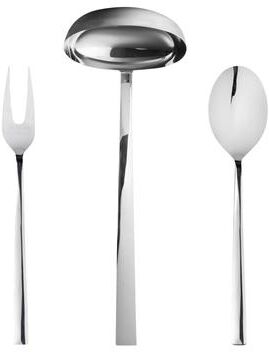 Mepra 3-piece Stainless Steel Atena Serving Set (Fork, Spoon, and Ladle)