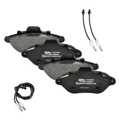 VALEO Bremsbelagsatz, Scheibenbremse 302998 Vorderachse für Peugeot