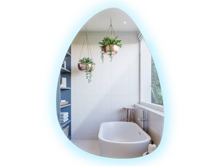 LED SPIEGEL 50x70 cm asymmetrisch 6000K